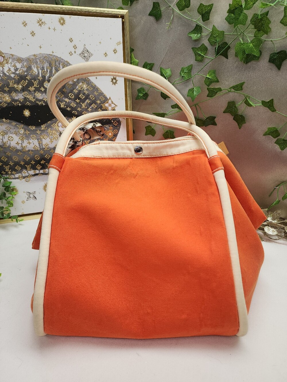Authentic Hermes Beach Tote With Pouch - Picture 2 of 13